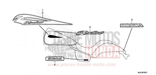MARKE/EMBLEM (VT750C2S) VT750C2SD de 2013
